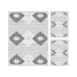 VALENCIA 64300 (Rectangulaire, ( T 160X220 + 2T 60X110 ), GRIS CLAIRE_GRIS CLAIRE)