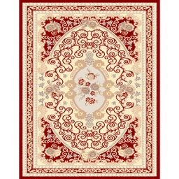 VALENCIA 71860 (Rectangulaire, 250X400, BORDEAUX_CREME)