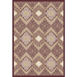 VALENCIA 64300 (Rectangulaire, 200X280, MARRON BORDEAUX_IVOIR MATT)