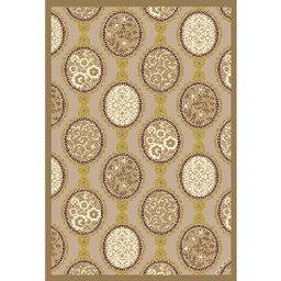 VALENCIA 75980 (Rectangulaire, 200X280, BRUN BEIGE_IVOIR MATT)