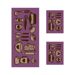 RELAX 58173 (Rectangular, ( T 60X120 + 2T 60X45 ), MAUVE)