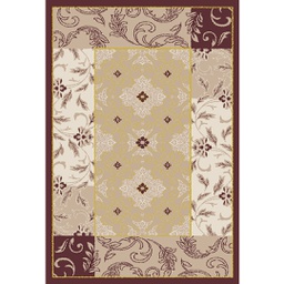 VALENCIA 75960 (Rectangular, 200X280, MARRON BORDEAUX_IVOIR MATT)