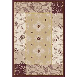 VALENCIA 75960 (Rectangular, 200X280, MARRON BORDEAUX_IVOIR MATT)