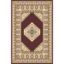 VALENCIA 76891 (Rectangular, 200X280, MARRON BORDEAUX_IVOIR MATT)