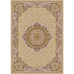 VALENCIA 51130 (Rectangulaire, 200X280, IVOIRE_MARRON BRONZE)