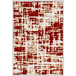 VALENCIA 76680 (Rectangulaire, 200X280, GRIS CLAIRE_ROUGE)