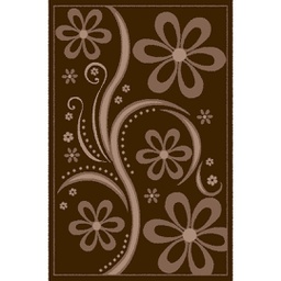 RELAX 5077E (Rectangulaire, 180X270, MARRON BORDEAUX)