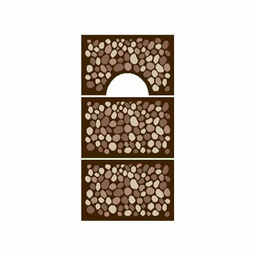 RELAX 6053B (Rectangulaire, ( 3T 60 X 40 ), MARRON BORDEAUX)