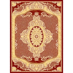 MELODIE 86610 (Rectangulaire, 190X275, BORDEAUX_CREME)