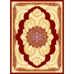 MELODIE 89030 (Rectangulaire, 190X275, BORDEAUX_CREME)