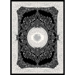MELODIE 89040 (Rectangulaire, 190X275, NOIRE_GRIS CLAIRE)