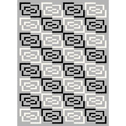 MELODIE 89060 (Rectangulaire, 190X275, GRIS CLAIRE_GRIS CLAIRE)