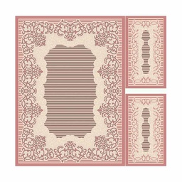 MARMARA 70546 (Rectangulaire, ( T 160X220 + 2T 60X110 ), BOIS DE ROSE)