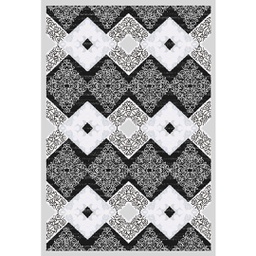 VALENCIA 64302 (Rectangulaire, 200X280, GRIS CLAIRE_NOIRE)