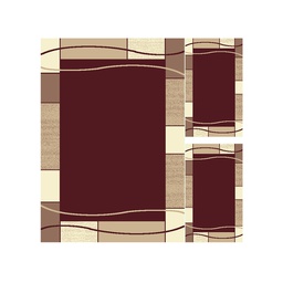 ALMERIA 62830 (Rectangulaire, ( T 150X220 + 2T 60X110 ), MARRON CHOCO)