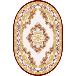 ISHRAK 85043 (Oval, 120X170, BORDEAUX)