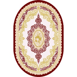 ISHRAK 85073 (Oval, 120X170, BORDEAUX)