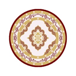 ISHRAK 85043 (Round, 120X120, BORDEAUX)