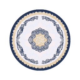 ISHRAK 85073 (Rond, 120X120, BLEU NUIT)