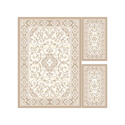 VALENCIA 51123 (Rectangular, ( T 150X230 + 2T 60X115 ), IVOIRE/CREME)