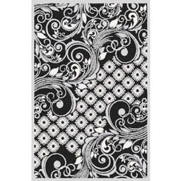 VALENCIA 53160 (Rectangulaire, 200X280, GRIS CLAIRE_NOIRE)