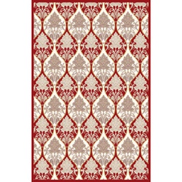 VALENCIA 75930 (Rectangulaire, 250X400, BORDEAUX_CREME)