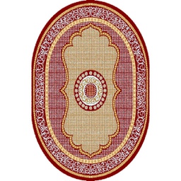 SHIRAZ 76061 (Oval, 130X160, BORDEAUX)