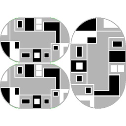 رولاكس 6508F (بيضوي, ( O 80X130 + 2O 65X100 ), رمادي فاتح)