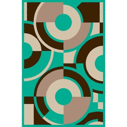 RELAX 73623 (Rectangulaire, 180X270, VERT TURQUOISE)