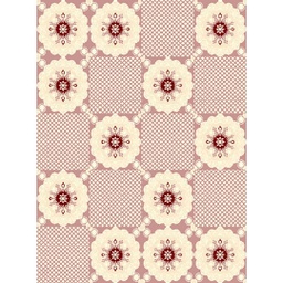 ISHRAK 85381 (Rectangulaire, 200X275, BOIS DE ROSE)