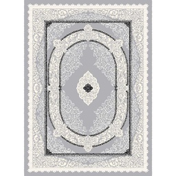 MELODIE 89050 (Rectangulaire, 190X275, GRIS CLAIRE_BLANC)