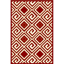 VALENCIA 58490 (Rectangular, 190X270, BORDEAUX_CREME)