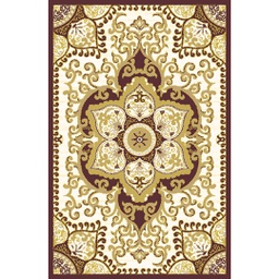 VALENCIA 58297 (Rectangulaire, 180X270, MARRON BORDEAUX_CREME)