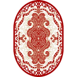 IZMIR 84246 (Oval, 120X170, BORDEAUX)