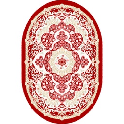 IZMIR 84266 (Oval, 120X170, BORDEAUX)