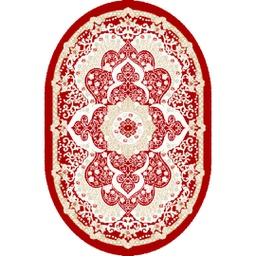 IZMIR 84266 (Oval, 120X170, BORDEAUX)