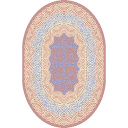 SHIRAZ 76070 (Ovale, 130X160, BOIS DE ROSE)