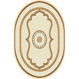 SHIRAZ 76060 (Ovale, 130X160, CREME)