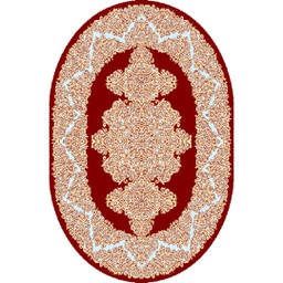 SHIRAZ 80451 (Oval, 130X160, BORDEAUX)