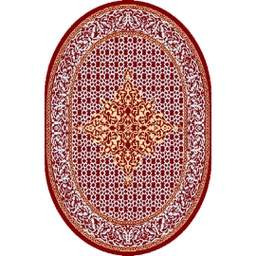 SHIRAZ 80441 (Oval, 130X160, BORDEAUX)