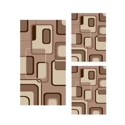 RELAX 6270D (Rectangulaire, ( T 60X150 + 2T 60X110 ), BRONZE CLAIR)