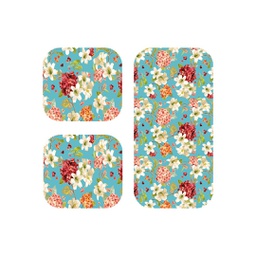 BISSAT 0422A (Rectangular, ( T 60X120 + 2T 40X60 ), BLEU TURQUOISE, Lamination)