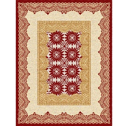 SHIRAZ 76071 (Rectangulaire, 130X170, BORDEAUX)