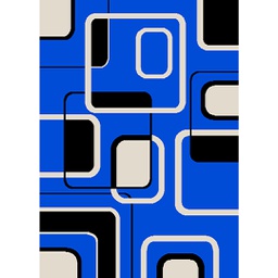 RELAX 62705 (Rectangulaire, 150X220, BLEU ROI)