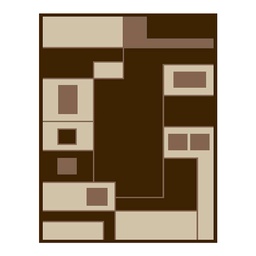 RELAX 6508C (Rectangulaire, 210X270, MARRON BORDEAUX)