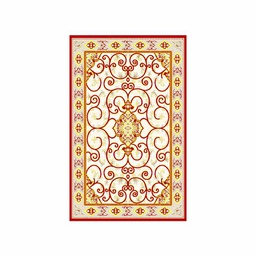 VALENCIA 5112C (Rectangular, 190X270, BORDEAUX_CREME)