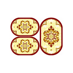 VALENCIA 5829C (Oval, ( O 80X130 + 2O 65X100 ), BORDEAUX_CREME)