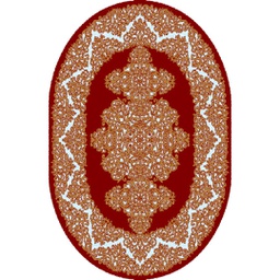 SHIRAZ 80452 (Oval, 130X160, BORDEAUX)