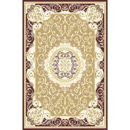 VALENCIA 5113C (Rectangulaire, 200X280, MARRON BORDEAUX_CREME)