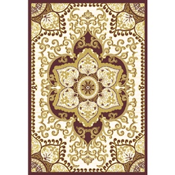 VALENCIA 5829C (Rectangulaire, 200X280, MARRON BORDEAUX_CREME)